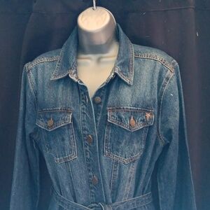 NEW Frye Small Denim Dress Long Sleeve